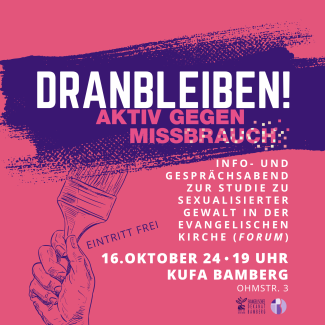 Grafik zur Veranstaltung "Dranbleiben!"