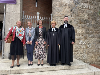 Carolin Groß, Uta v. Plettenberg, Christine Jünger, Dekanin Hirschmann, KR Tiedmann